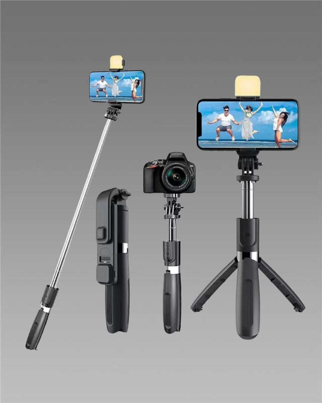 Professional video Microphone kit with Tripod Stand and LED Light