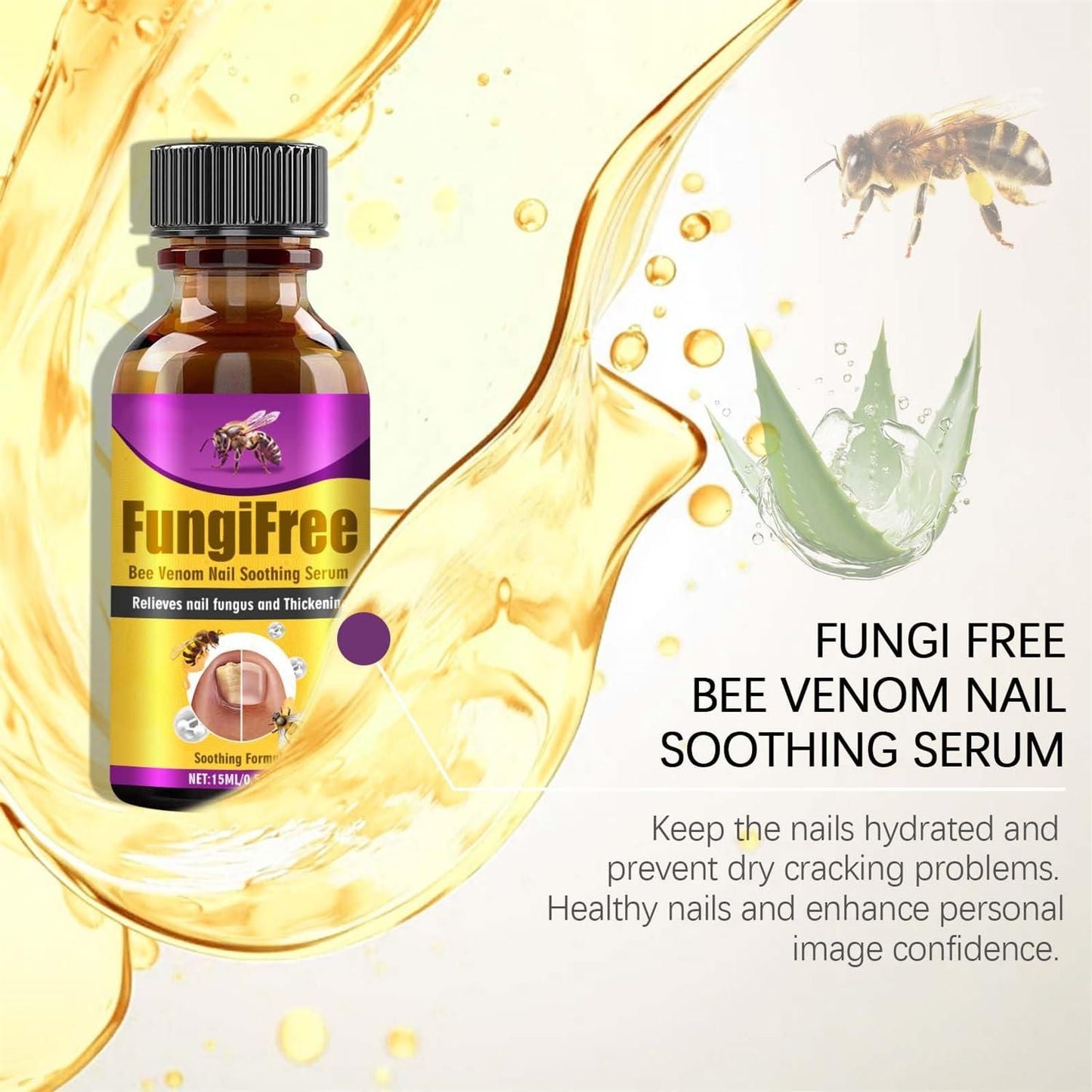 Fungi Free Bee Venom Nail Repair Serum