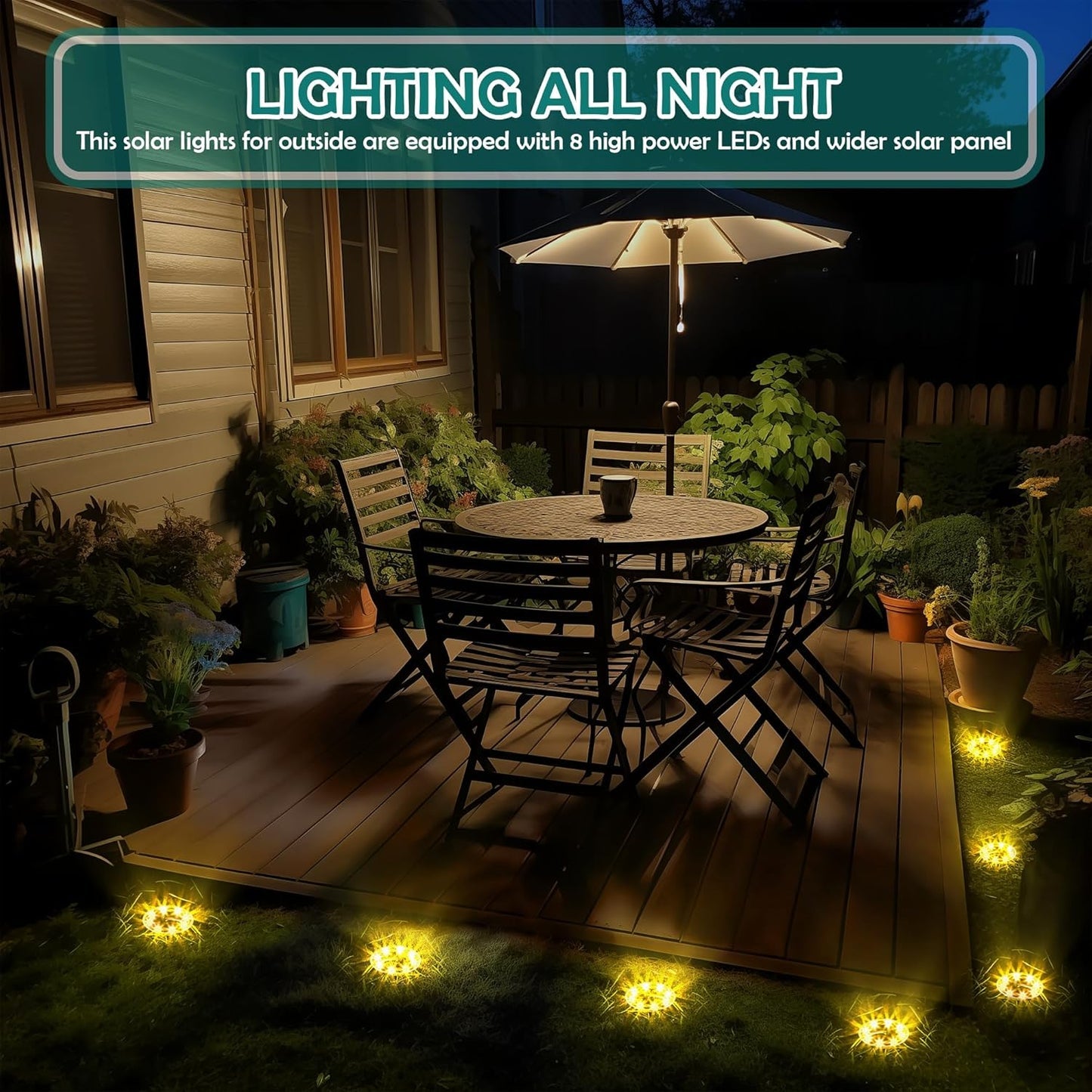 Solar Ground Lights (Pack of 4)