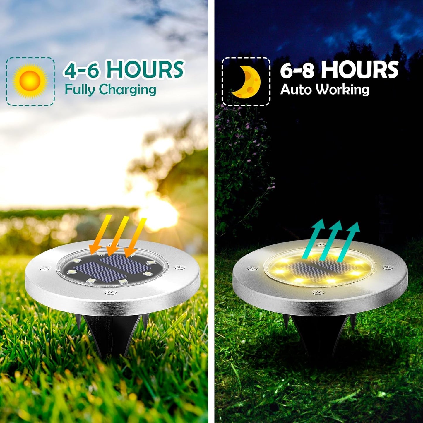 Solar Ground Lights (Pack of 4)