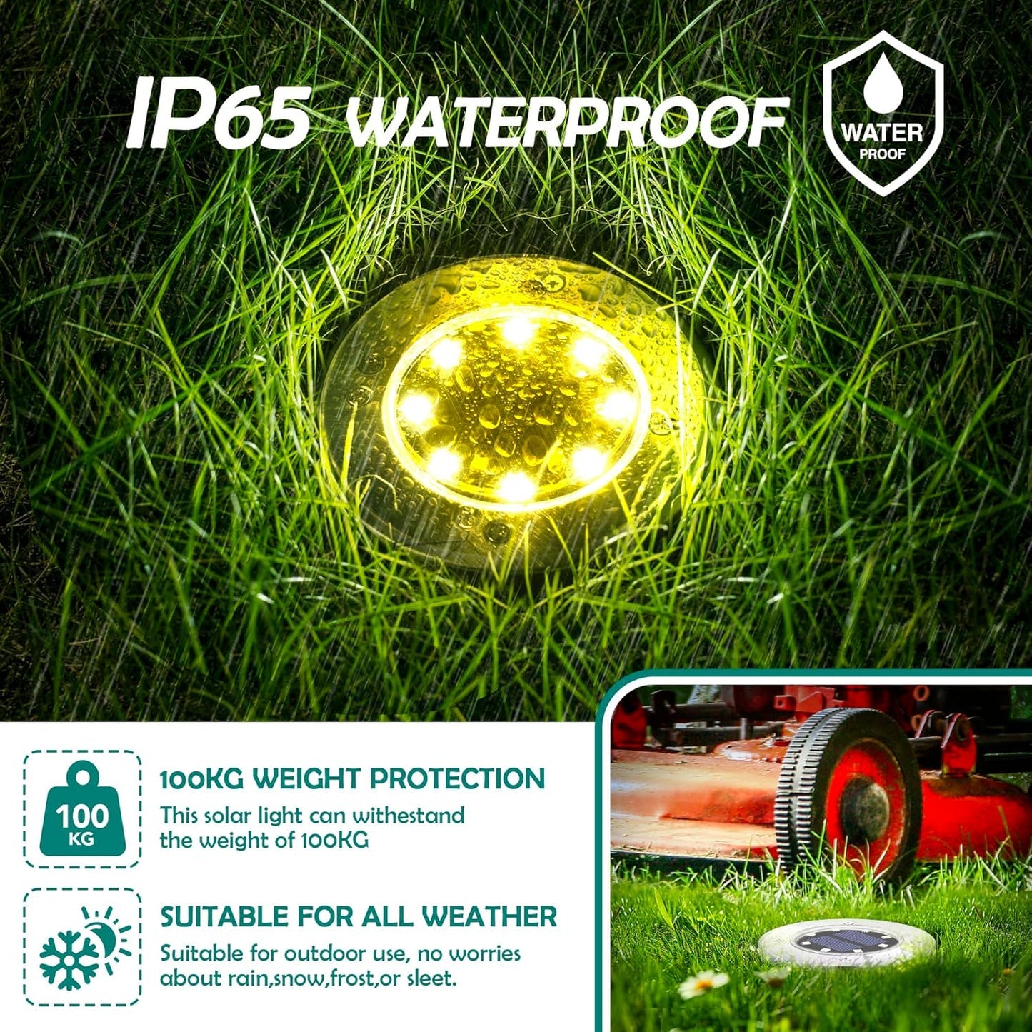 Solar Ground Lights (Pack of 4)